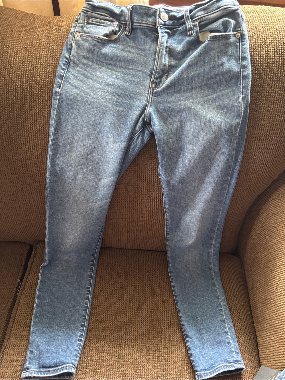 Abercrombie & Fitch Women's Light Blue Skinny Jeans